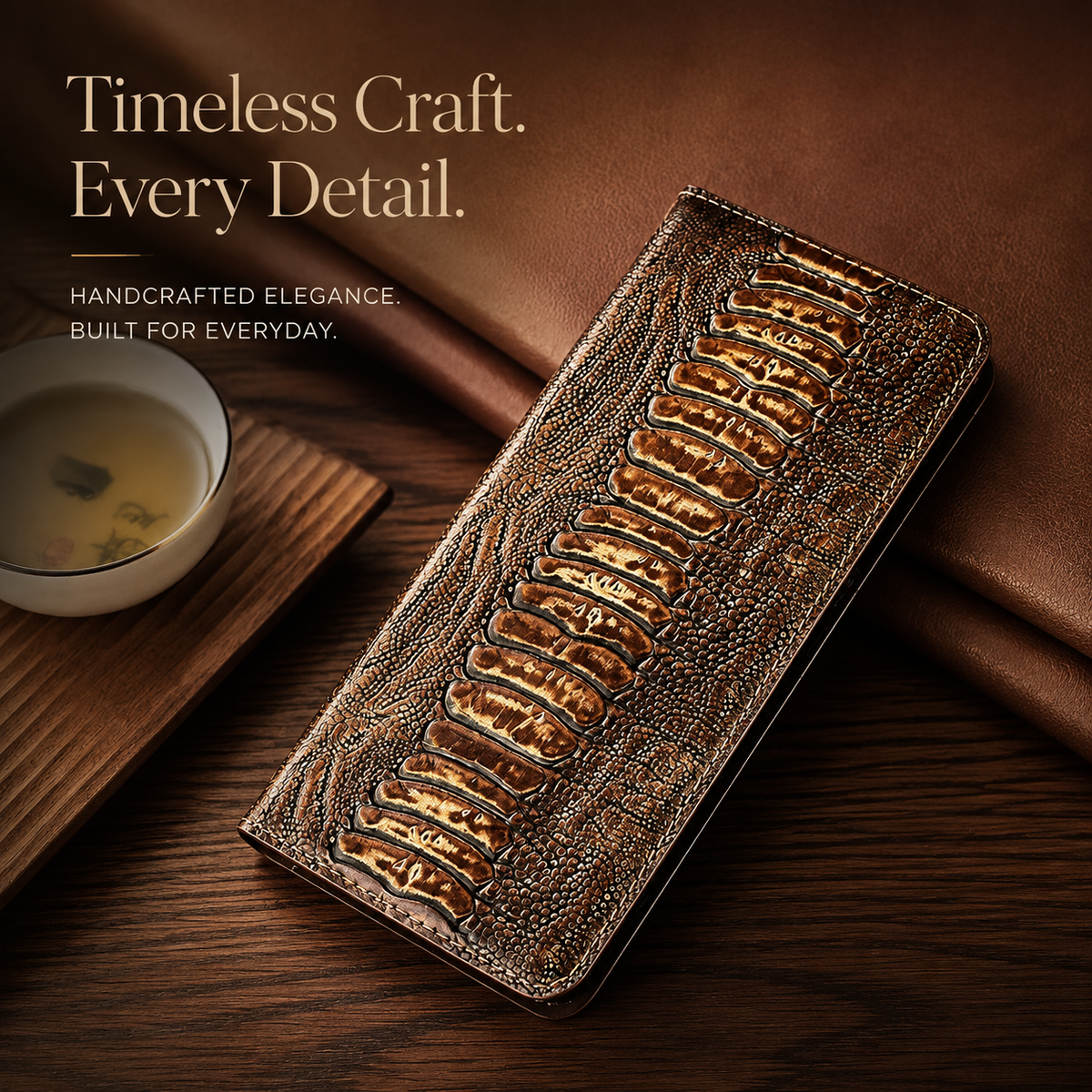 Premium iPhone Case Genuine Leather Flip Wallet Cover Card Slots Magnetic Closure Shockproof Full Protection Slim Elegant Kickstand Design