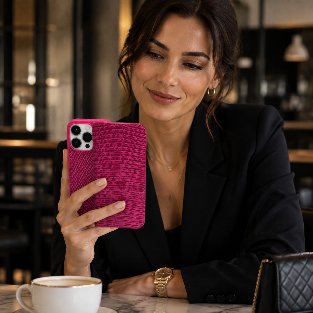 Premium iPhone Case Genuine Leather Wallet Flip Cover Card Holder Slim Shockproof Protective Cover Anti Scratch Lightweight Full Protection