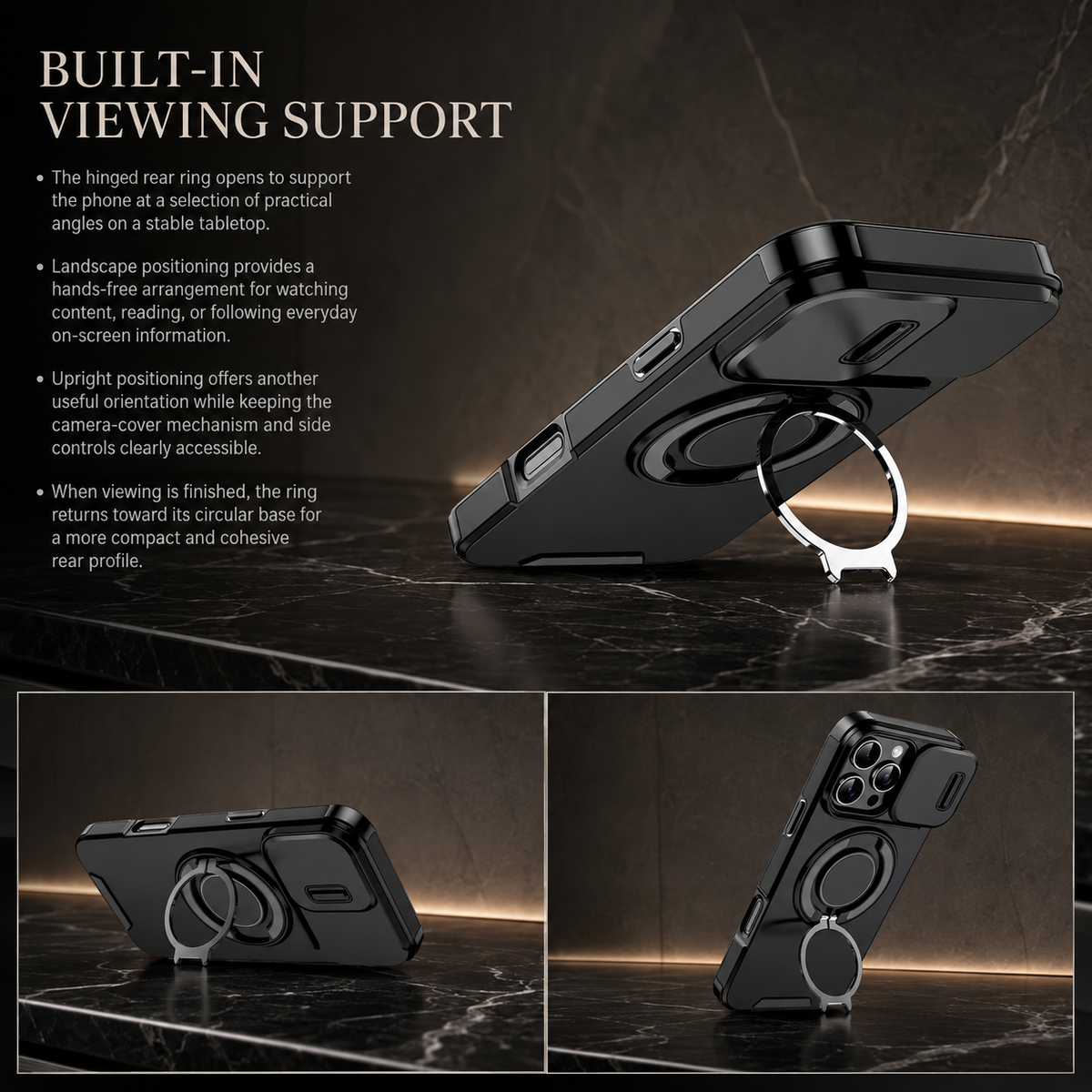 Premium iPhone Case Heavy Duty Armor Kickstand Car Mount Holder Shockproof PC TPU Anti Scratch Tough Full Coverage Protective Phone Cover Case Design