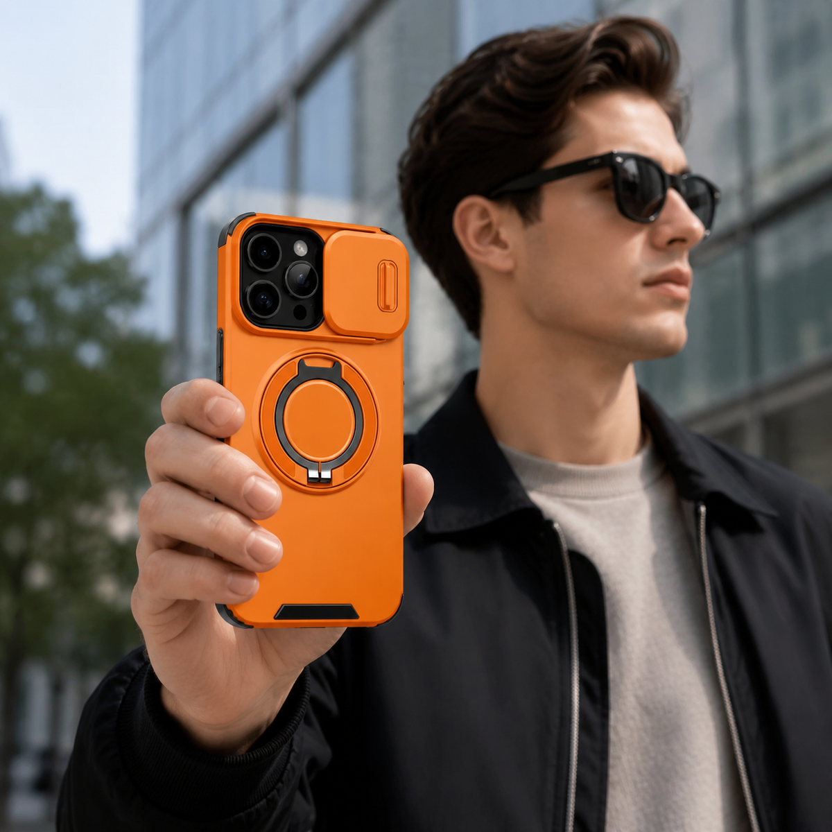 Premium iPhone Case Heavy Duty Armor Kickstand Car Mount Holder Shockproof PC TPU Anti Scratch Tough Full Coverage Protective Phone Cover Case Design