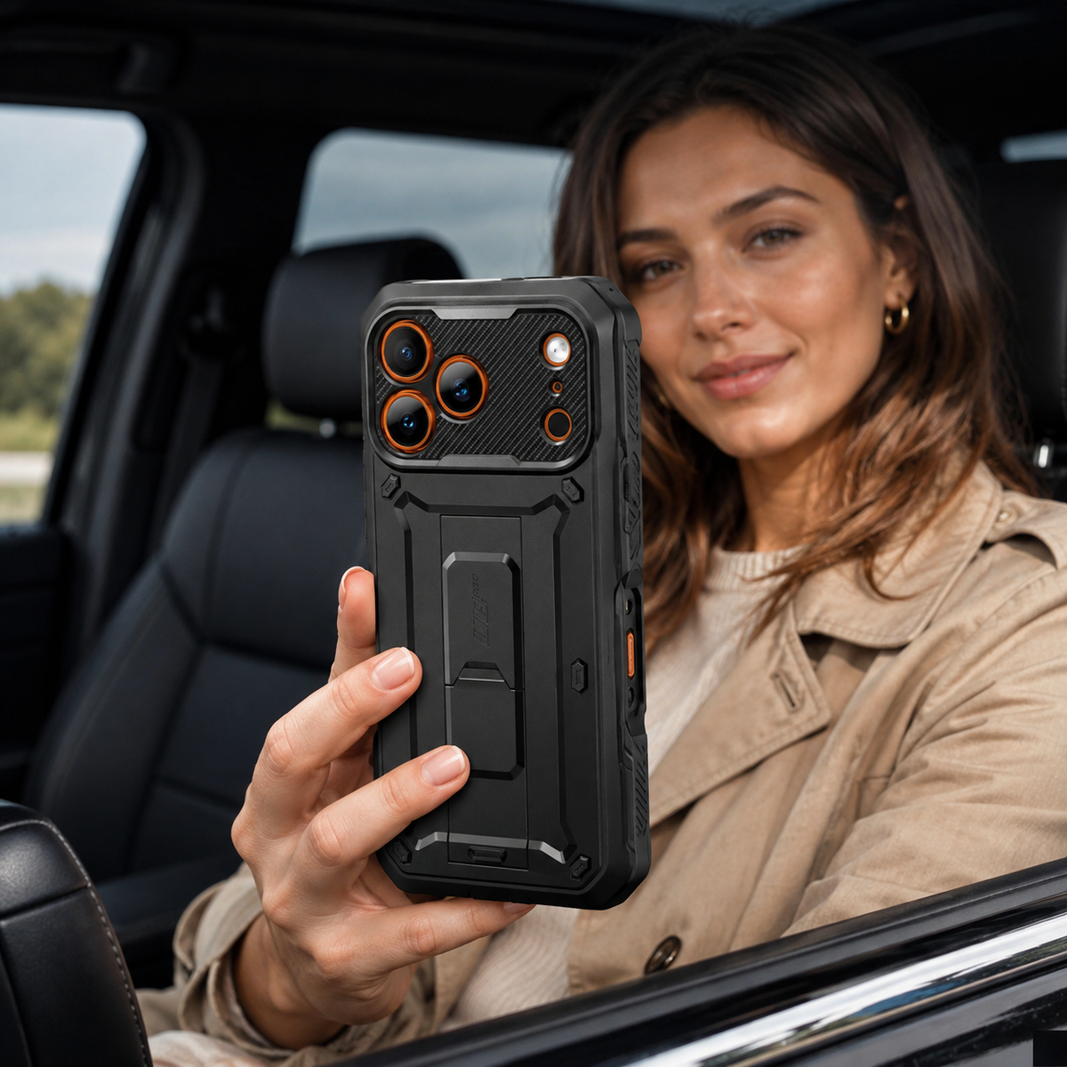 Premium iPhone Case Heavy Duty Rugged Full Body Shockproof PC TPU Protective Cover Built In Screen Protector Reinforced Tough Armor Bumper Case