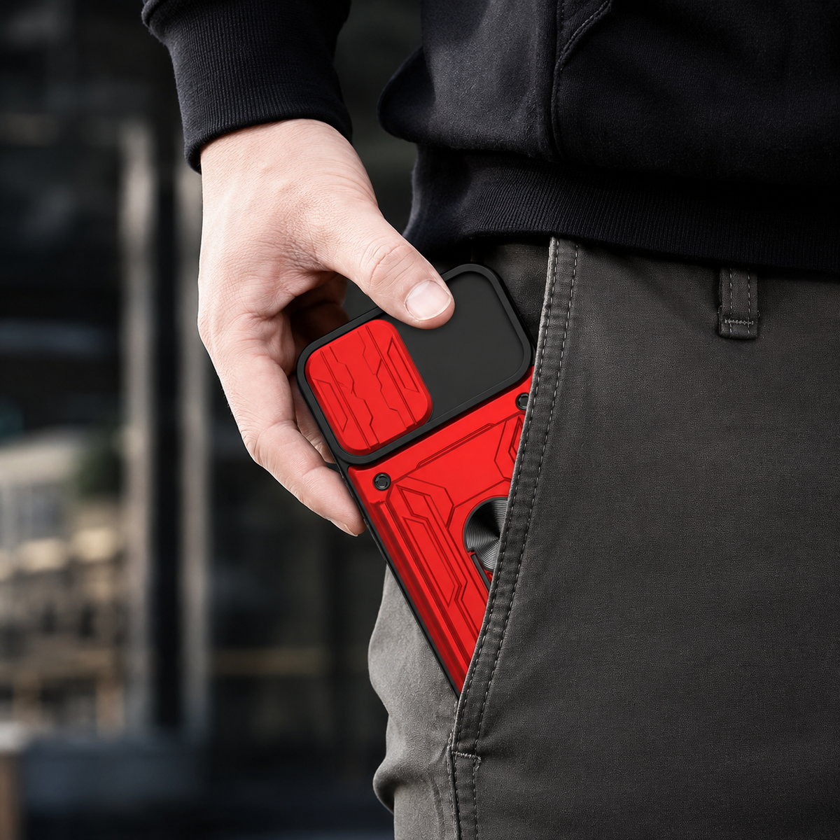 Premium iPhone Case Heavy Duty Wallet Card Holder Shockproof Armor Ring Kickstand Magnetic Mount Protective Cover PC TPU Anti Slip Reinforced Rugged