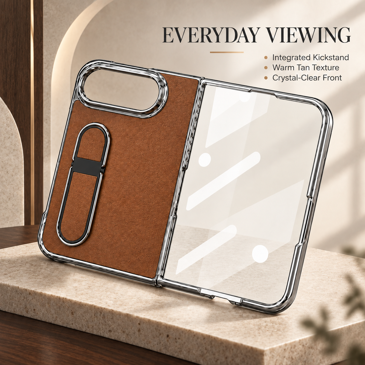 Premium iPhone Case Hidden Bar Folding Stand Shockproof PC TPU Full Coverage Sweat Resistant Holder Slim Foldable Protective Phone Cover Case Design
