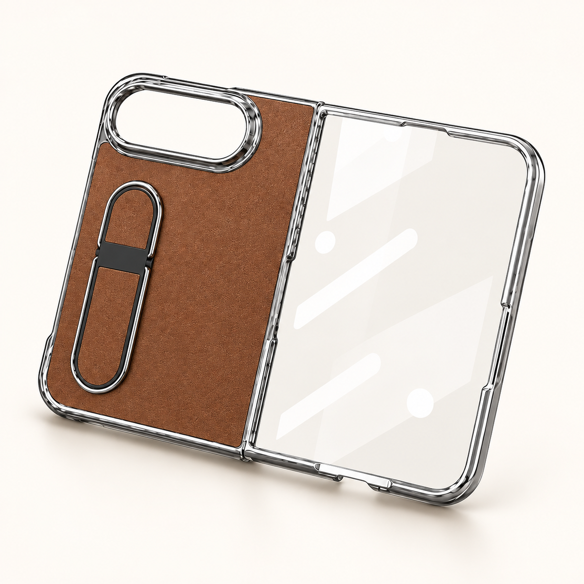 Premium iPhone Case Hidden Bar Folding Stand Shockproof PC TPU Full Coverage Sweat Resistant Holder Slim Foldable Protective Phone Cover Case Design