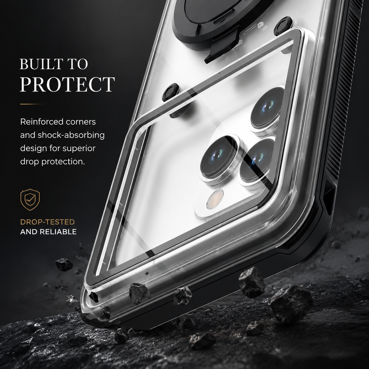Premium iPhone Case IP68 Waterproof Protective Cover Full Body Shockproof Vacuum Seal System Underwater Protection Touchscreen Access Durable Design