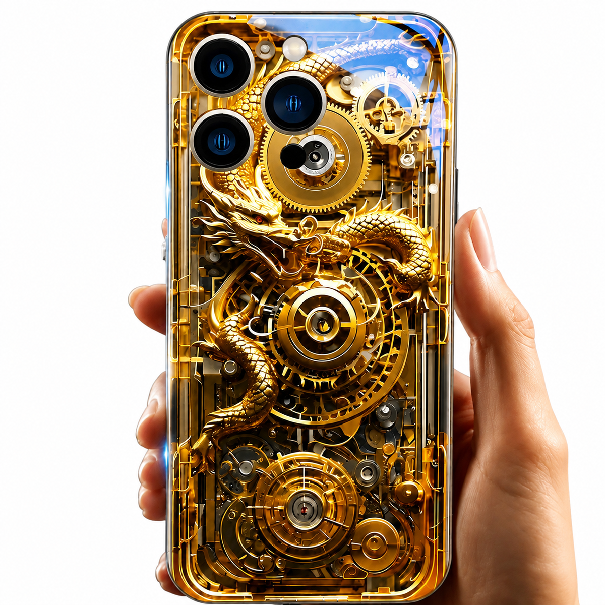 Premium iPhone Case LED Luminous Protective Cover Sound Reactive Tempered Glass Shockproof Camera Lens Protection Slim Full Coverage