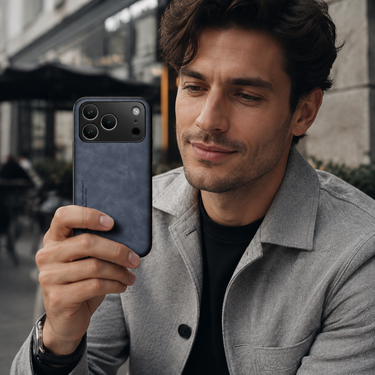 Premium iPhone Case Leather Magnetic Car Holder Metal Plate Full Coverage Protective Cover Anti Scratch Anti Fingerprint Non Slip Slim Lightweight Case