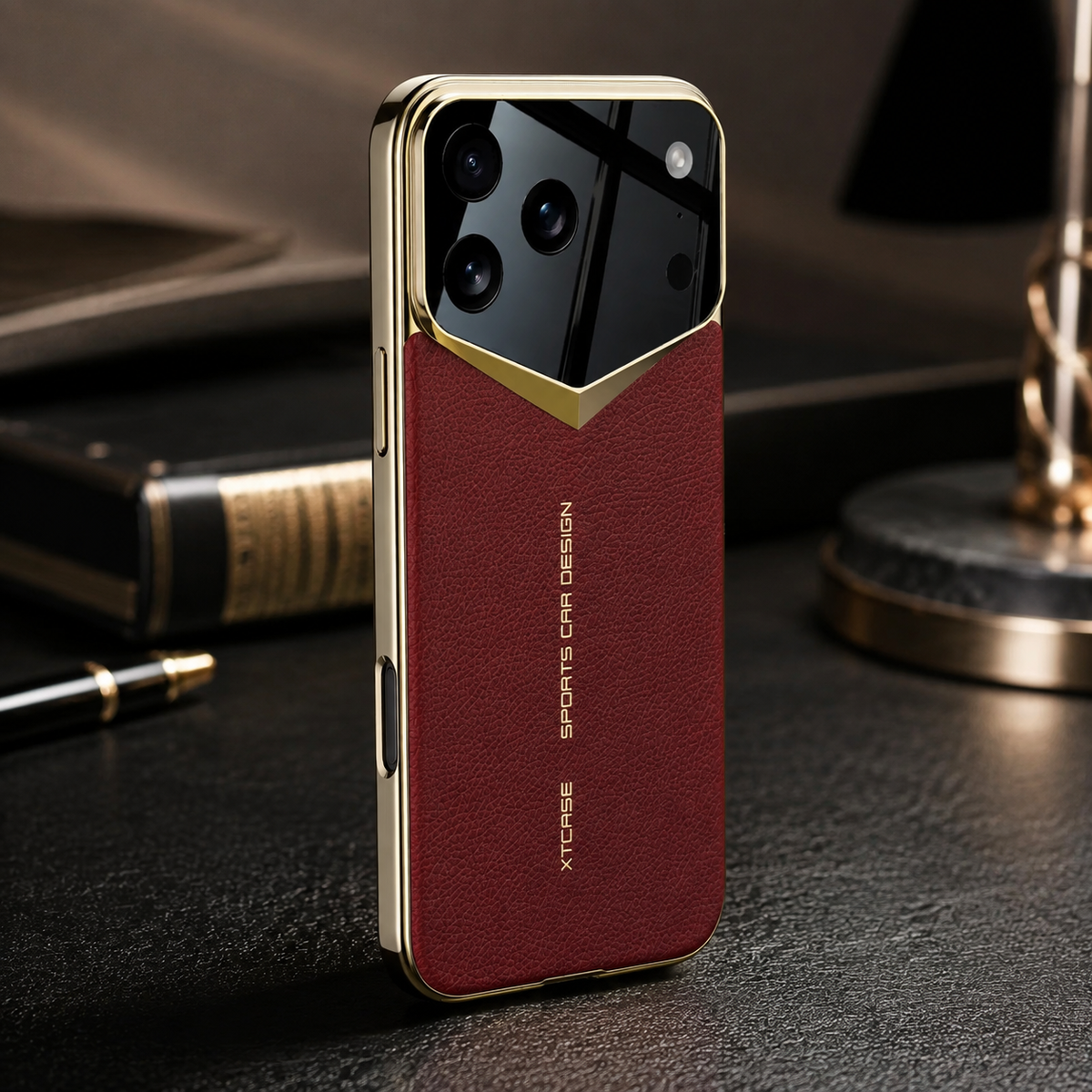 Premium iPhone Case Leather Ultra Thin Protective Cover Camera Lens Protection Shockproof Anti Fingerprint Anti Scratch Slim Full Coverage Soft Grip
