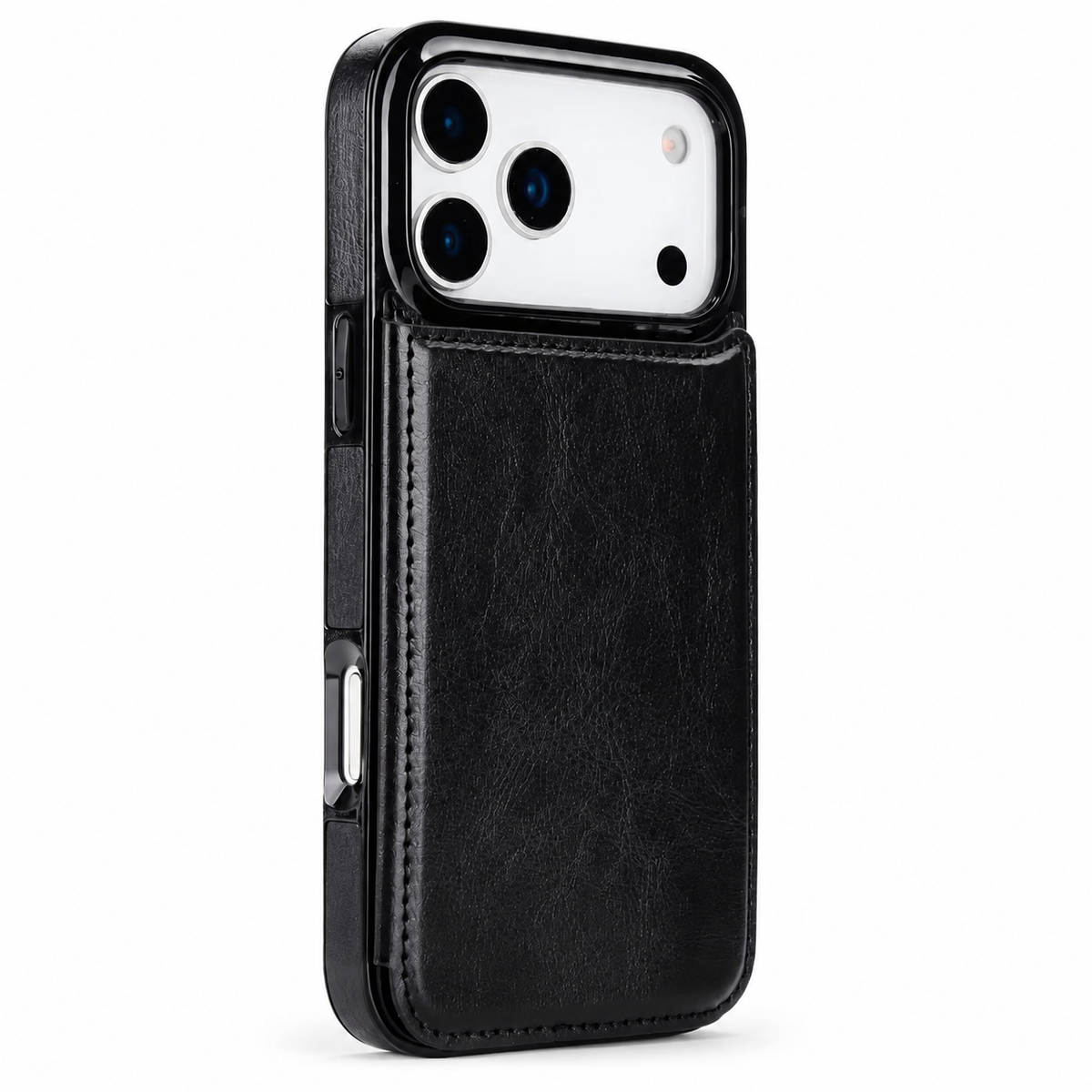 Premium iPhone Case Leather Wallet Card Holder Magnetic Closure Kickstand Shockproof Protective Cover Anti Scratch Slim Lightweight Soft Full Coverage