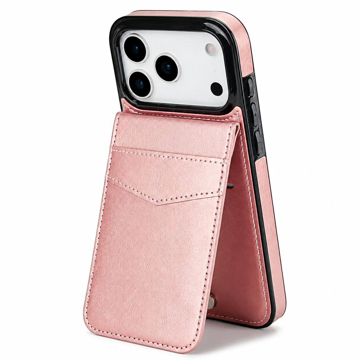 Premium iPhone Case Leather Wallet Flip Cover Card Holder Kickstand Shockproof Protective Case Anti Fingerprint Anti Scratch Non Slip Slim Full Access Retro