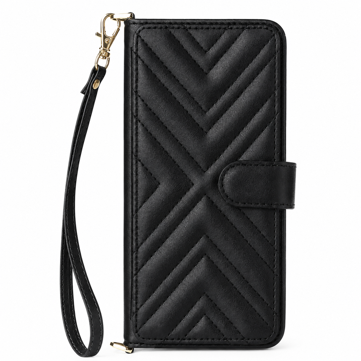 Premium iPhone Case Leather Wallet Flip Cover Card Holder Magnetic Closure Shockproof Protective Case Kickstand Anti Scratch Slim Full Body Protection