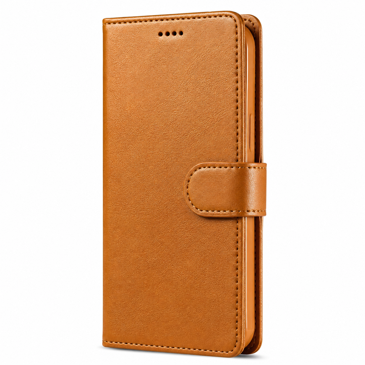 Premium iPhone Case Leather Wallet Flip Cover Card Slot Magnetic Closure Shockproof Full Body Protection Slim Elegant Kickstand Protective Design