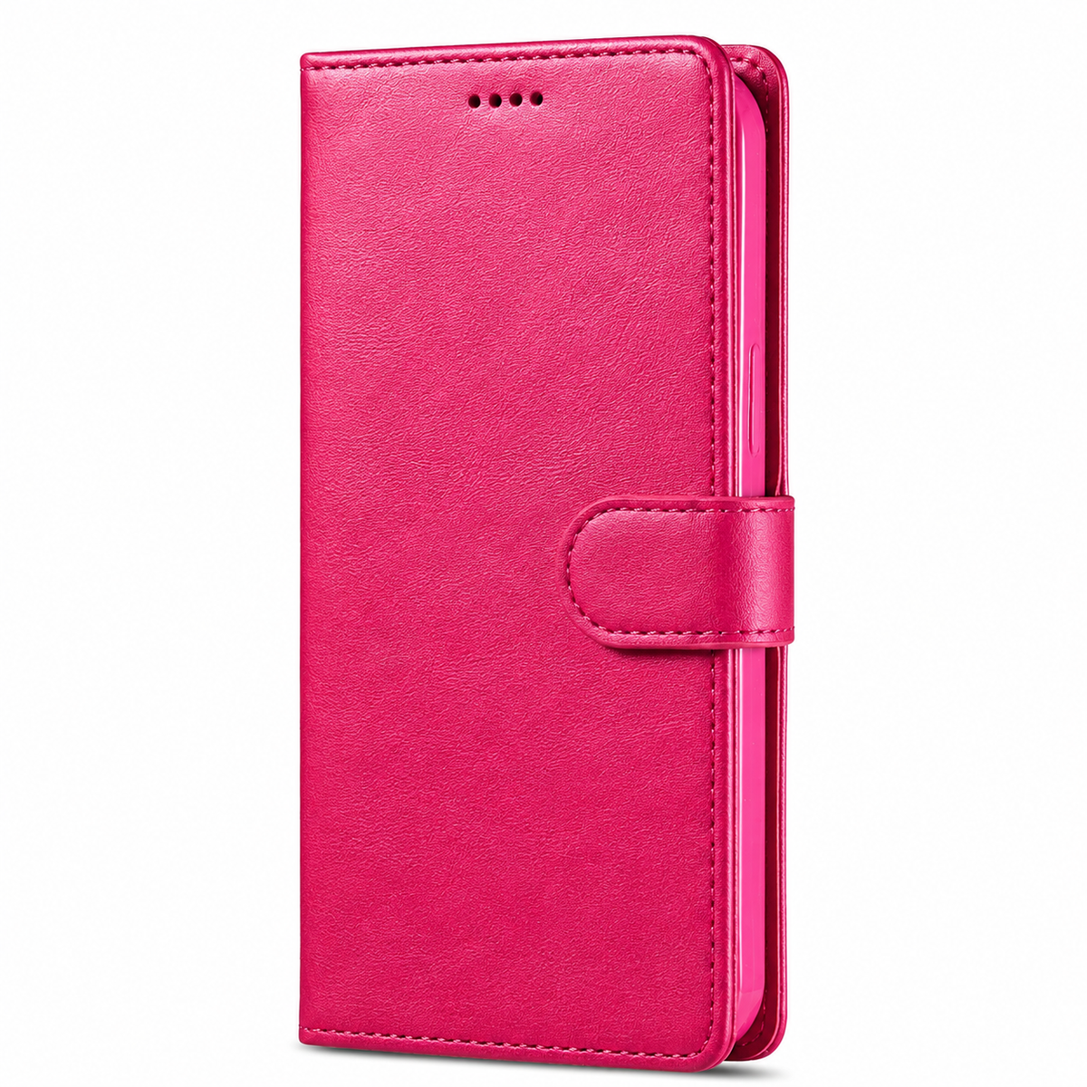 Premium iPhone Case Leather Wallet Flip Cover Card Slot Magnetic Closure Shockproof Full Body Protection Slim Elegant Kickstand Protective Design