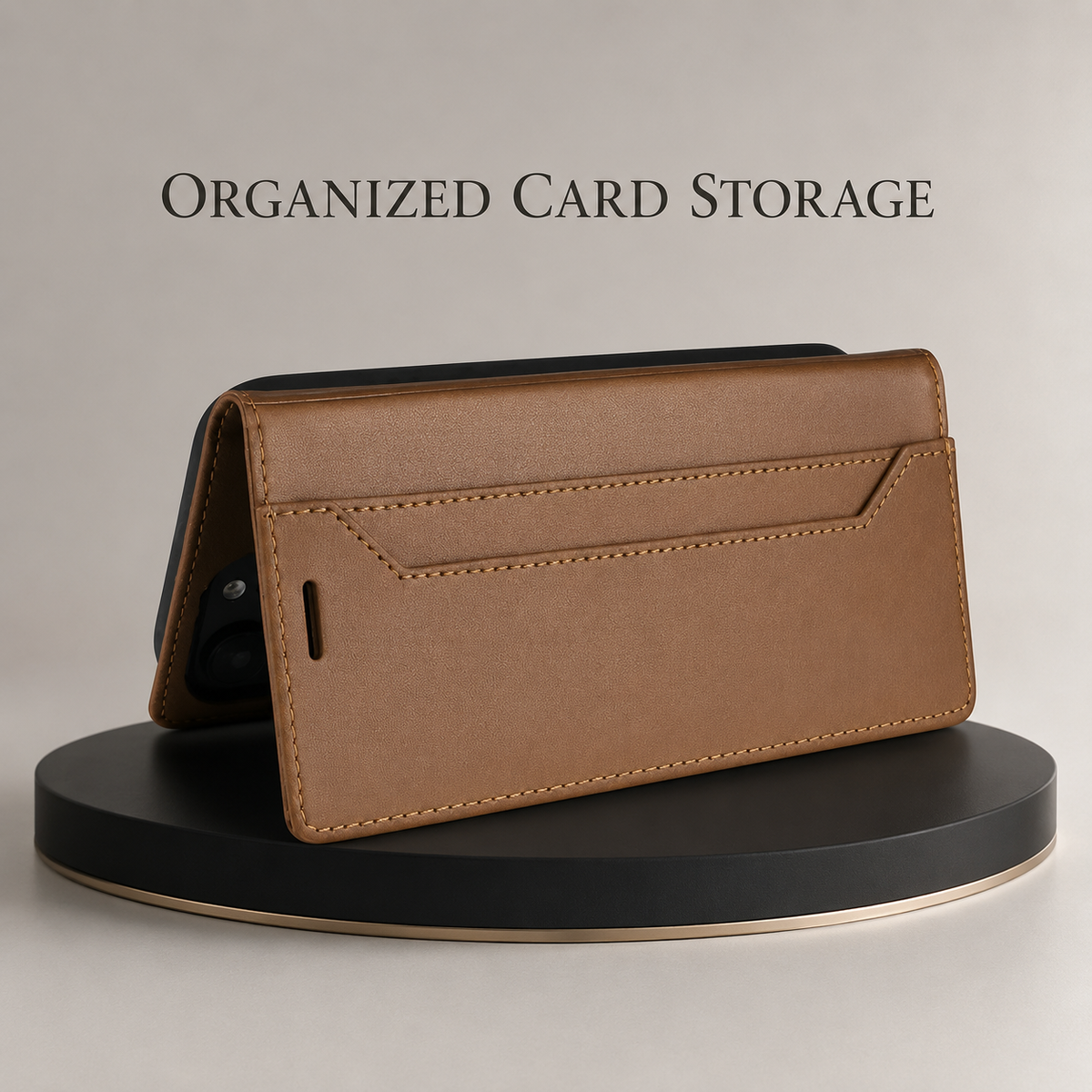 Premium iPhone Case Leather Wallet RFID Card Holder Magnetic Shockproof Protective Cover Kickstand Anti Fingerprint Anti Scratch Non Slip Full Coverage