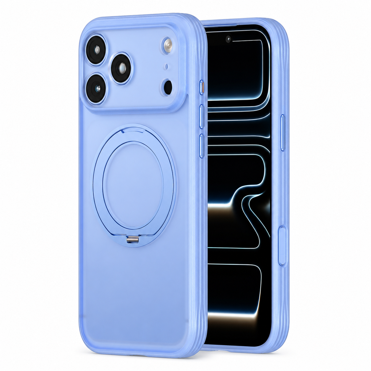 Premium iPhone Case MagSafe 360 Rotating Magnetic Kickstand Skin Feel AI Camera Button Shockproof PC TPU Slim Protective Bumper Cover Case Design