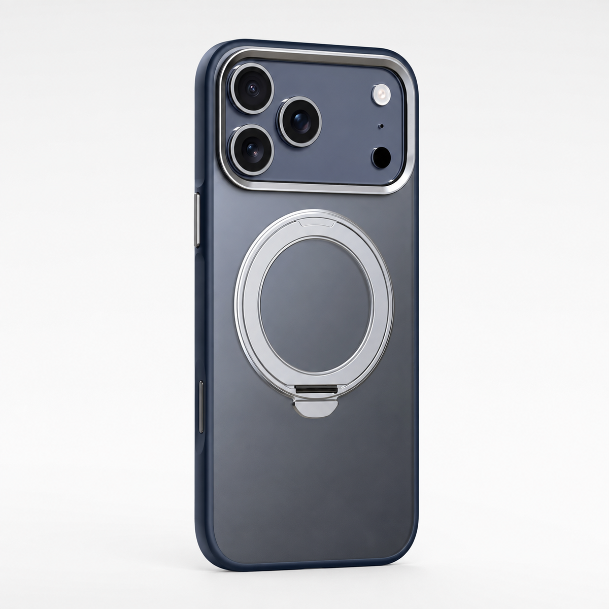Premium iPhone Case MagSafe 360 Rotating Magnetic Kickstand Skin Feel Metal Lens Shockproof PC TPU Slim Non Slip Protective Bumper Cover Case Design