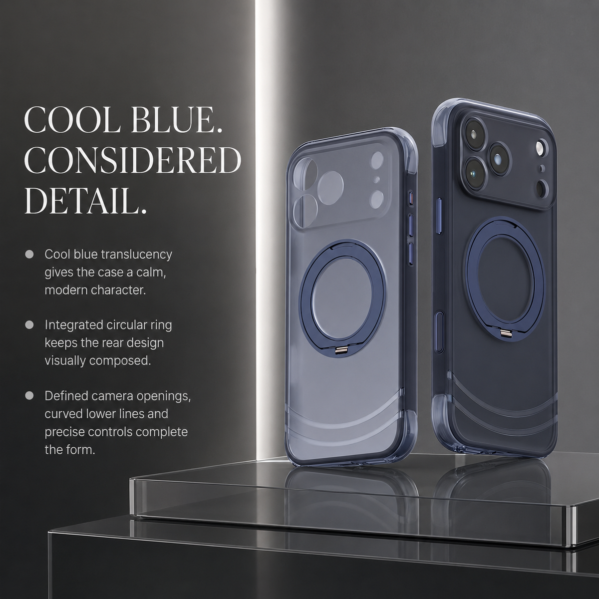 Premium iPhone Case MagSafe 360 Rotating Ring Stand AI Key Cover Skin Feel Shockproof PC TPU Magnetic Slim Fit Protective Bumper Phone Case