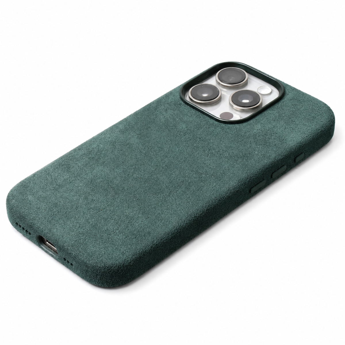 Premium iPhone Case MagSafe Alcantara Suede Leather Magnetic Protective Cover Anti Scratch Anti Fingerprint Matte Non Slip Slim Business Soft Touch Case