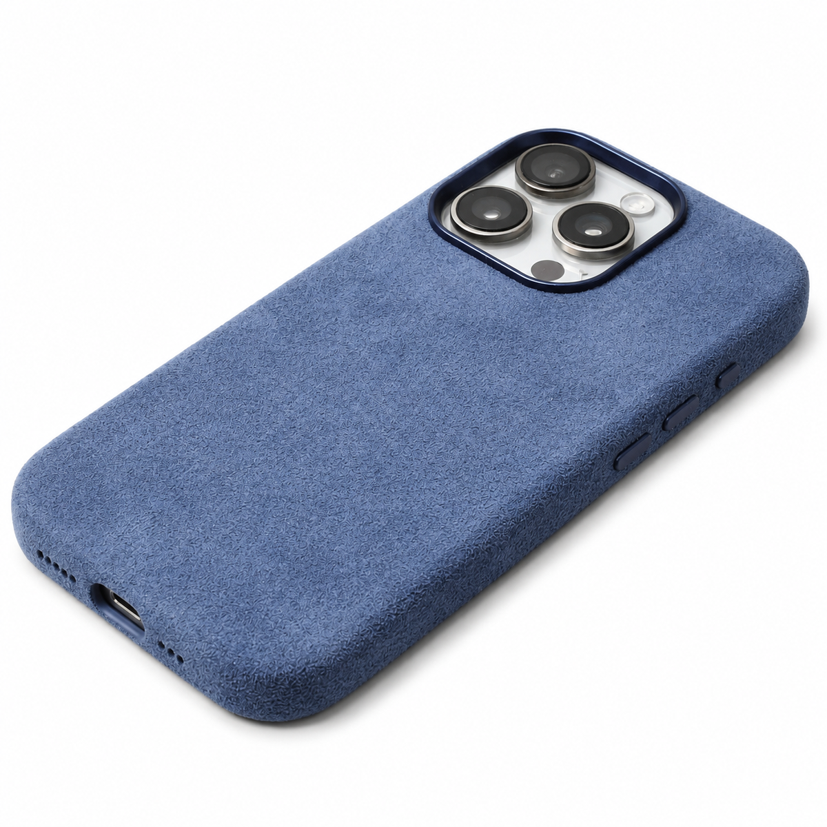 Premium iPhone Case MagSafe Alcantara Suede Leather Magnetic Protective Cover Anti Scratch Anti Fingerprint Matte Non Slip Slim Business Soft Touch Case