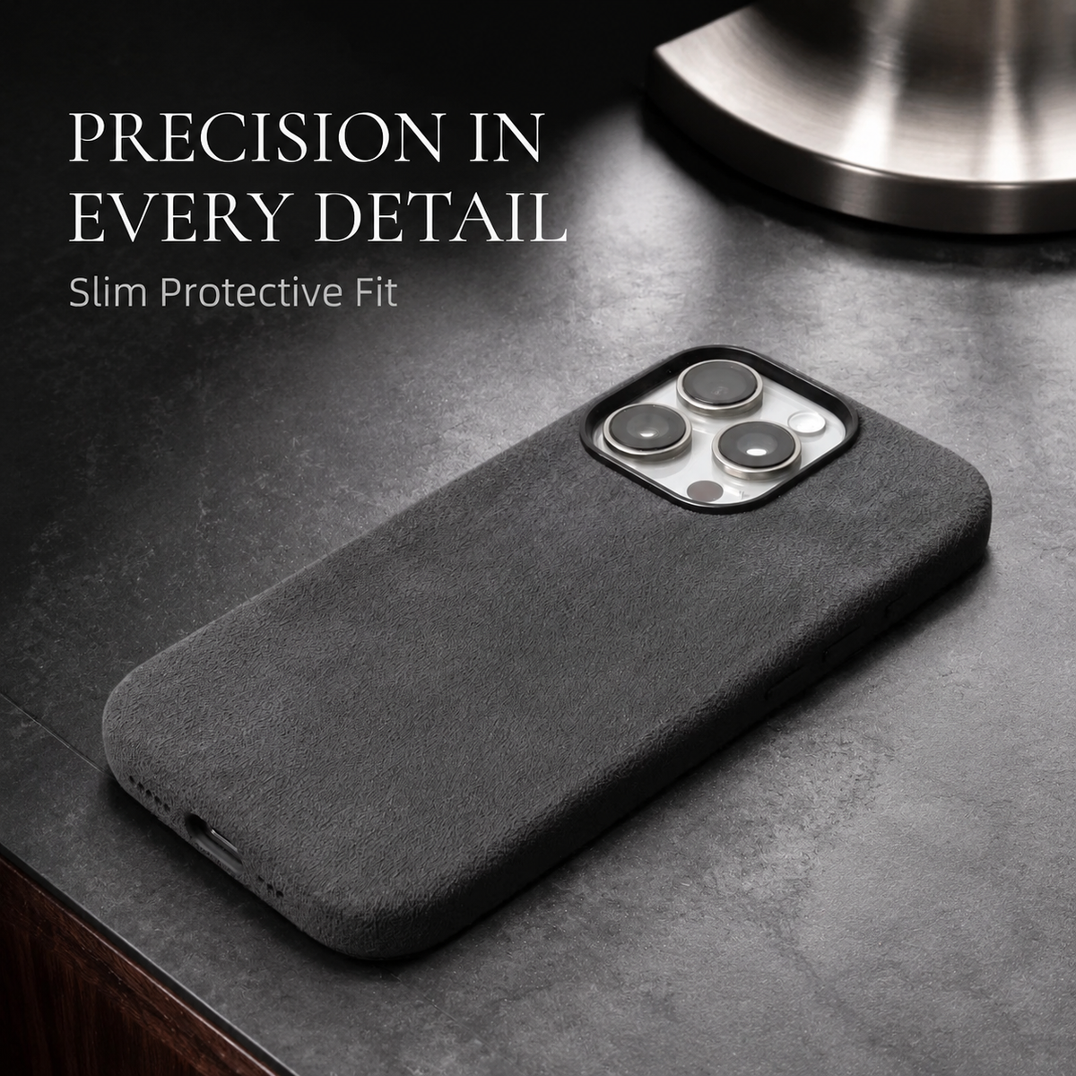 Premium iPhone Case MagSafe Alcantara Suede Leather Magnetic Protective Cover Anti Scratch Anti Fingerprint Matte Non Slip Slim Soft Touch Business Case