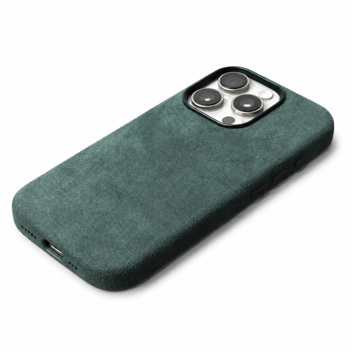 Premium iPhone Case MagSafe Alcantara Suede Leather Magnetic Protective Cover Anti Scratch Anti Fingerprint Matte Non Slip Slim Soft Touch Business Case