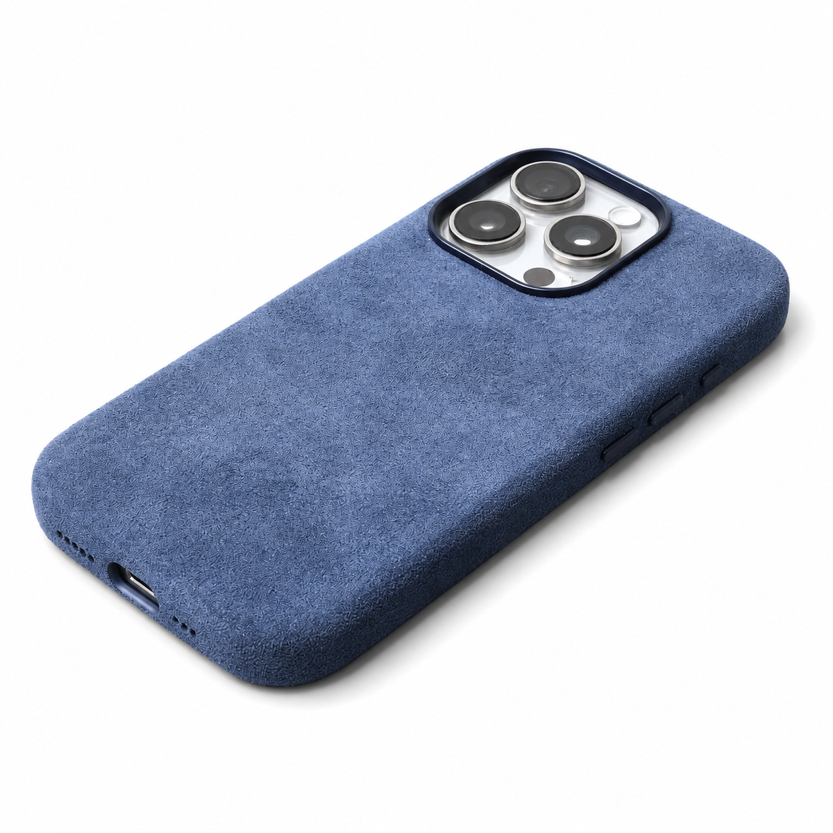 Premium iPhone Case MagSafe Alcantara Suede Leather Magnetic Protective Cover Anti Scratch Anti Fingerprint Matte Non Slip Slim Soft Touch Business Case