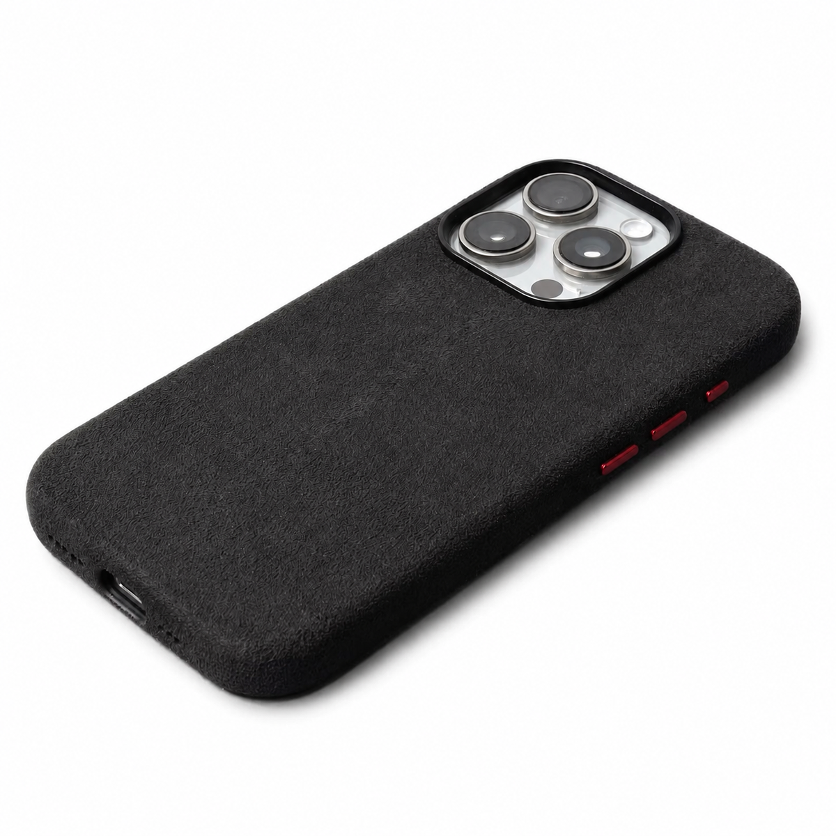 Premium iPhone Case MagSafe Alcantara Suede Leather Magnetic Protective Cover Anti Scratch Anti Fingerprint Matte Non Slip Slim Soft Touch Business Case