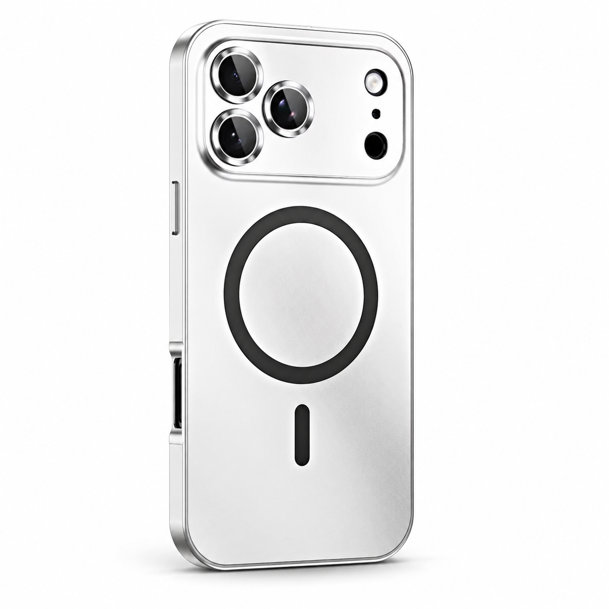 Premium iPhone Case MagSafe Aluminum Alloy Magnetic Metal Frame PC Back Panel Shockproof Anti Scratch Slim Lightweight Reinforced Protective Cover Case