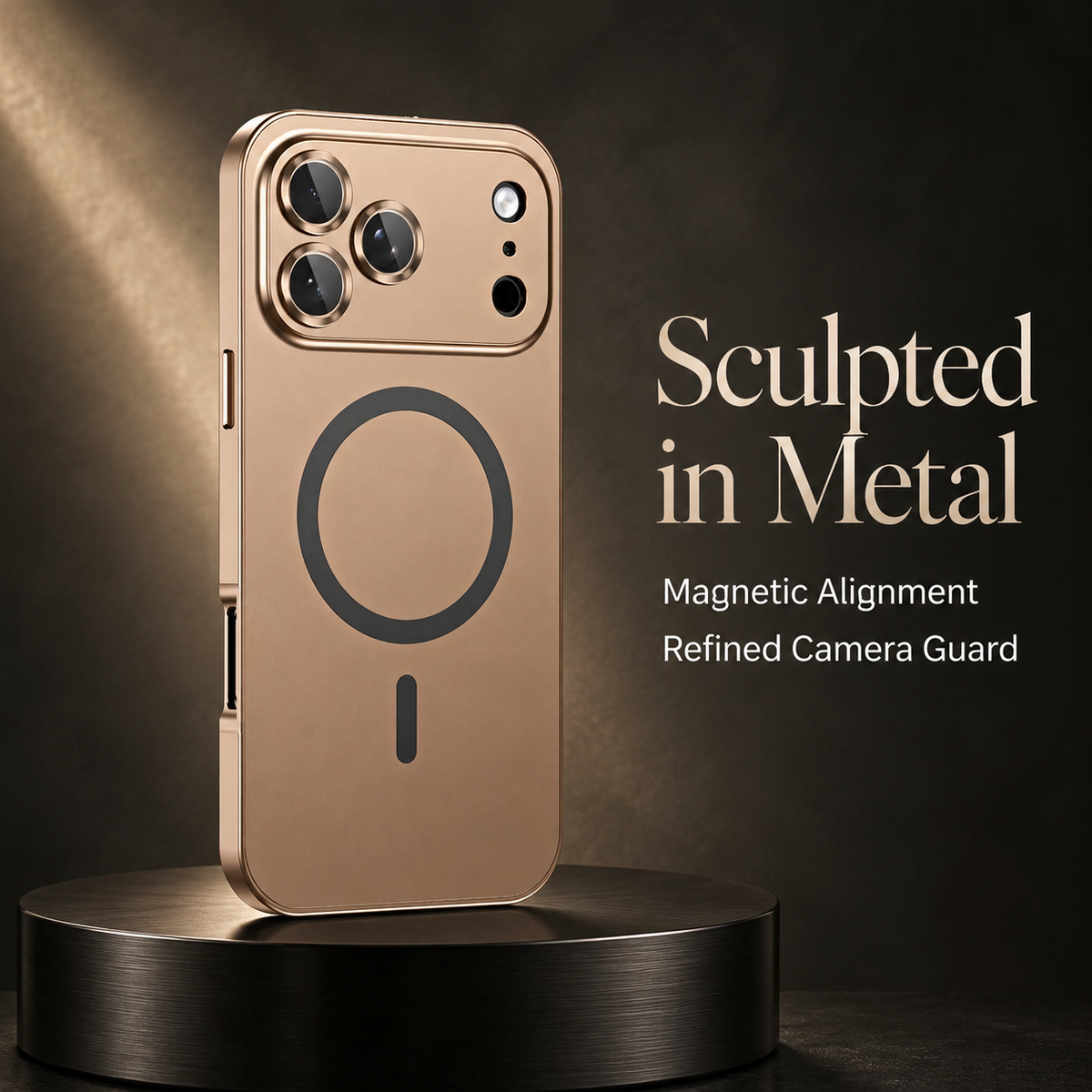 Premium iPhone Case MagSafe Aluminum Alloy Magnetic Shockproof Protective Cover Glass Camera Lens Protection Matte Anti Fingerprint Full Coverage Slim