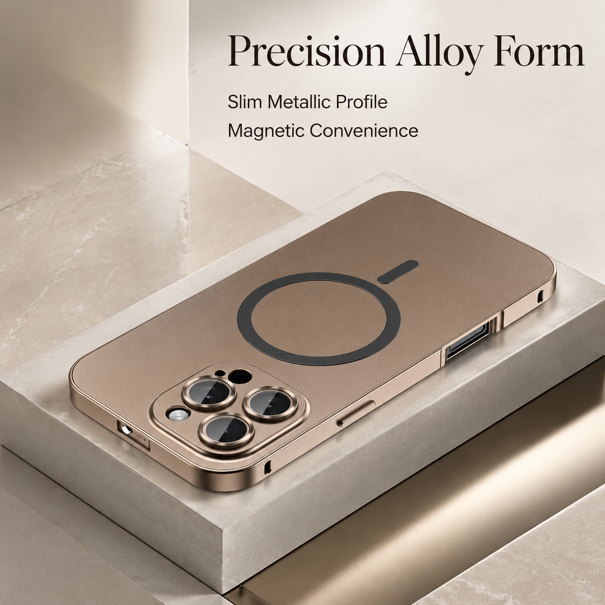 Premium iPhone Case MagSafe Aluminum Alloy Magnetic Shockproof Protective Cover Glass Camera Lens Protection Matte Anti Fingerprint Full Coverage Slim