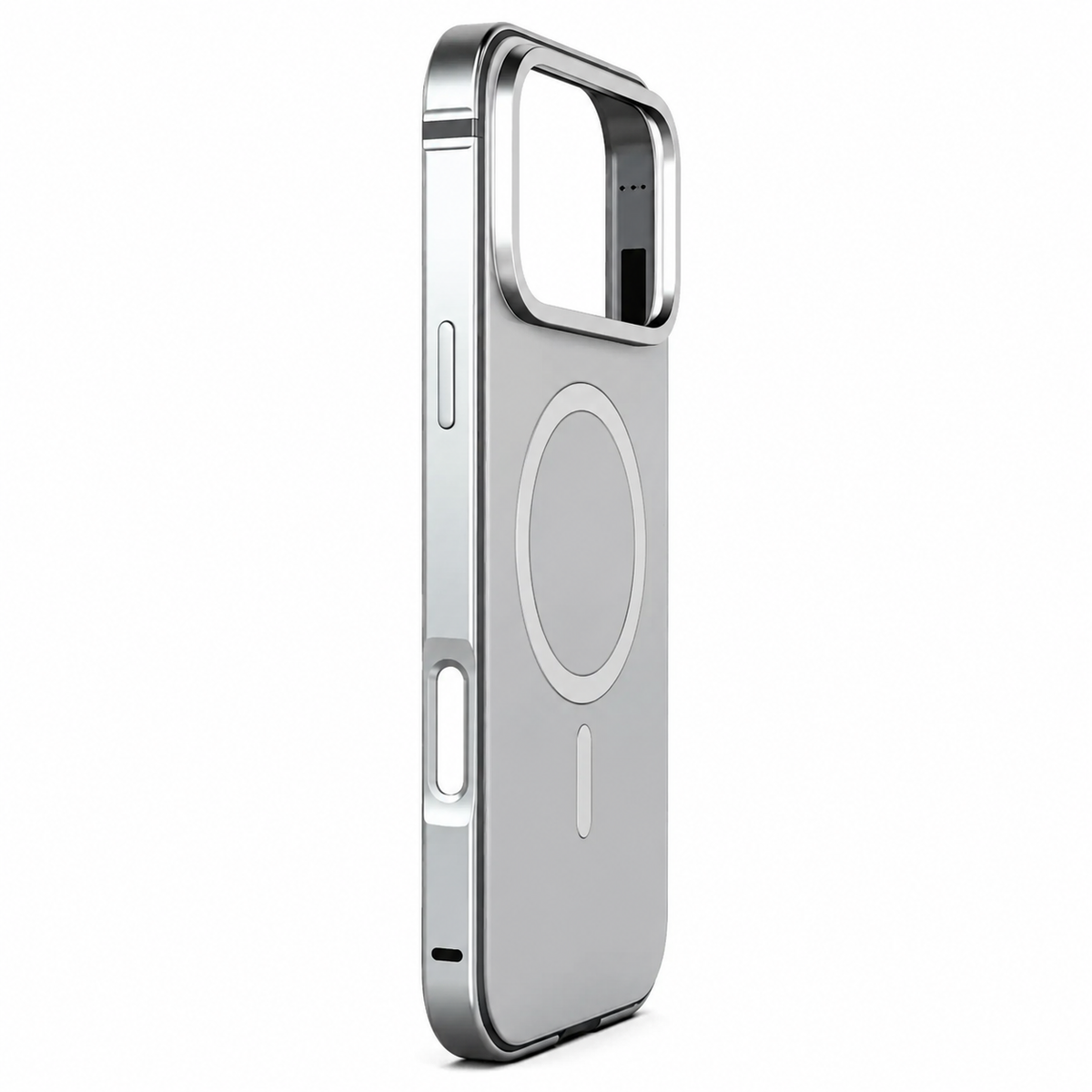 Premium iPhone Case MagSafe Aluminum Alloy Metal Frame Magnetic Shockproof Protective Cover Anti Drop Anti Scratch Reinforced Corners Slim Lightweight
