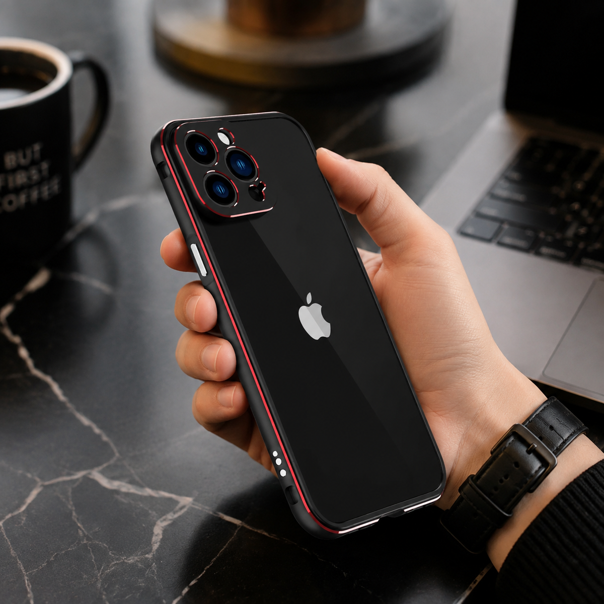 Premium iPhone Case MagSafe Aluminum Metal Bumper Frame Camera Lens Protection Shockproof Heavy Duty Anti Scratch Slim Lightweight Protective Cover