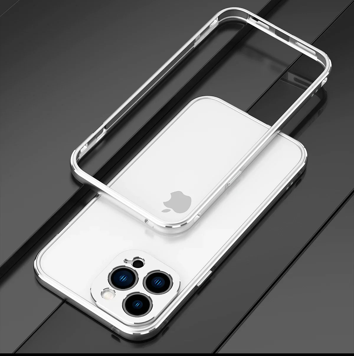 Premium iPhone Case MagSafe Aluminum Metal Bumper Frame Camera Lens Protection Shockproof Heavy Duty Anti Scratch Slim Lightweight Protective Cover