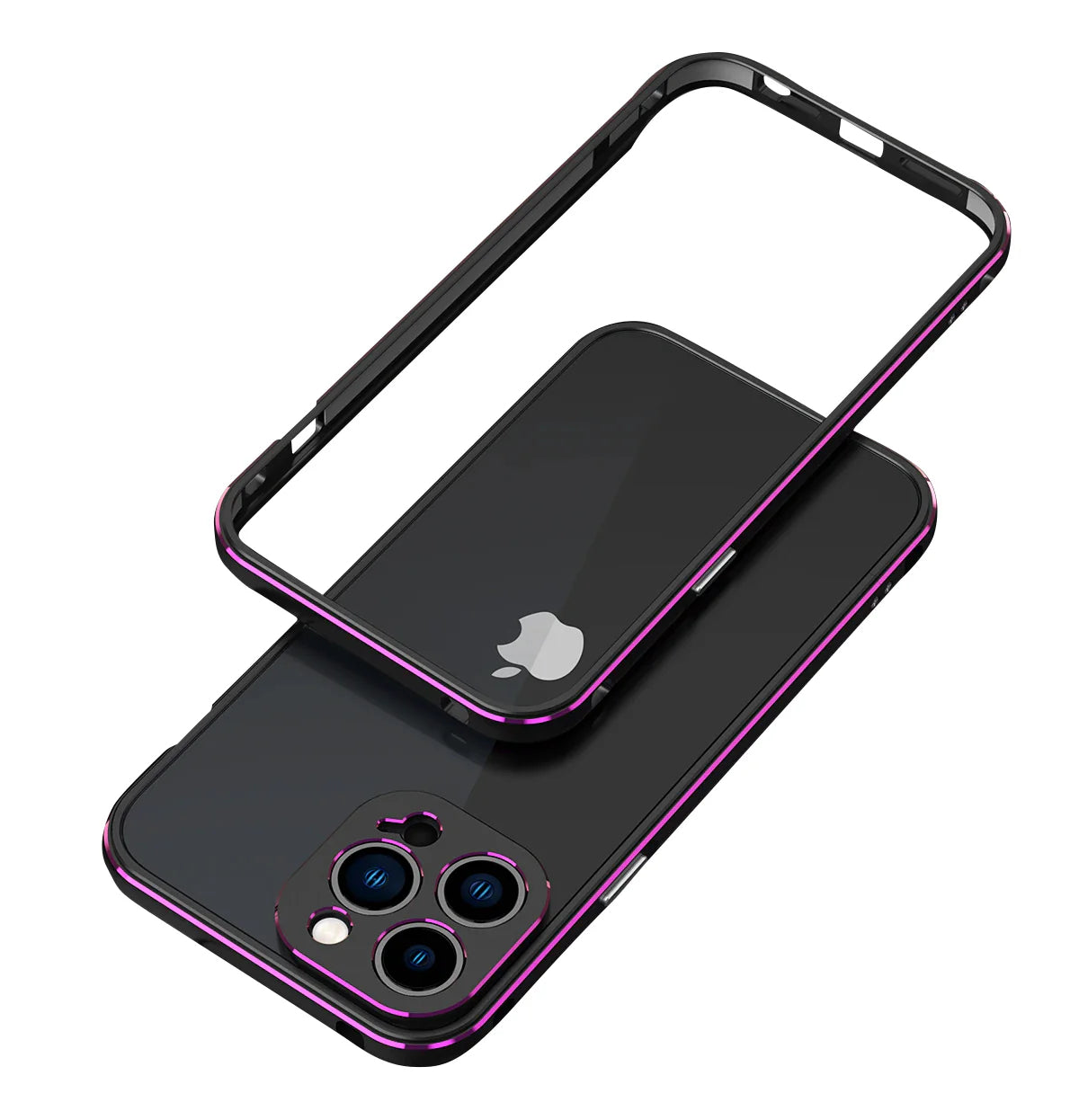 Premium iPhone Case MagSafe Aluminum Metal Bumper Frame Camera Lens Protection Shockproof Heavy Duty Anti Scratch Slim Lightweight Protective Cover