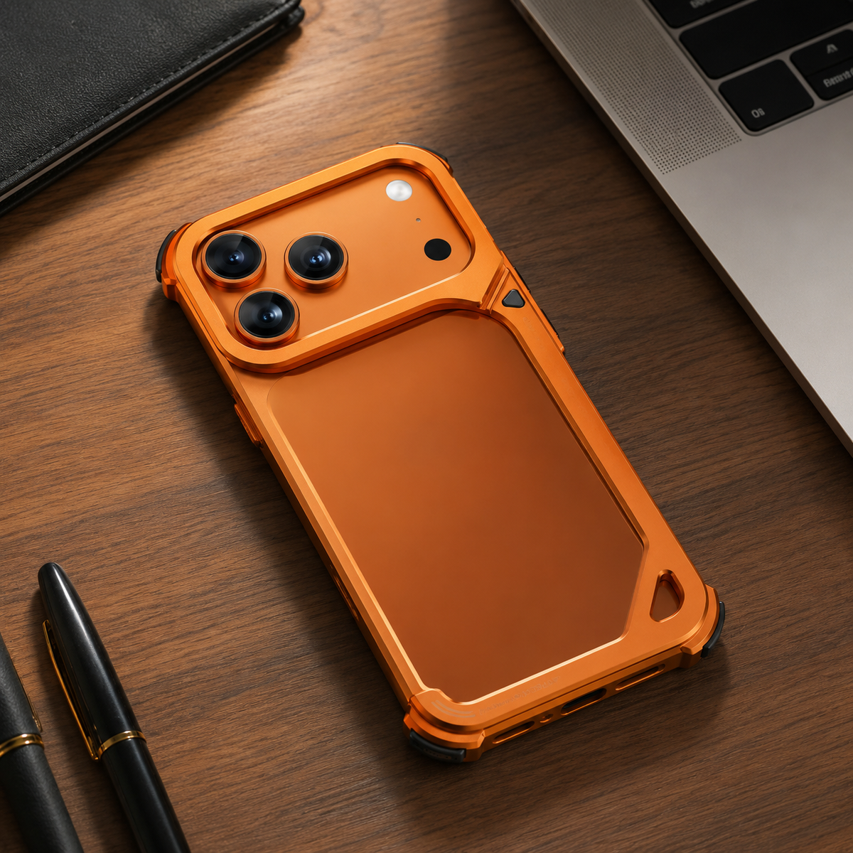 Premium iPhone Case MagSafe Aluminum Metal Frame Camera Lens Protection Shockproof Protective Cover Wireless Charging Slim Lightweight Minimalist Reinforced