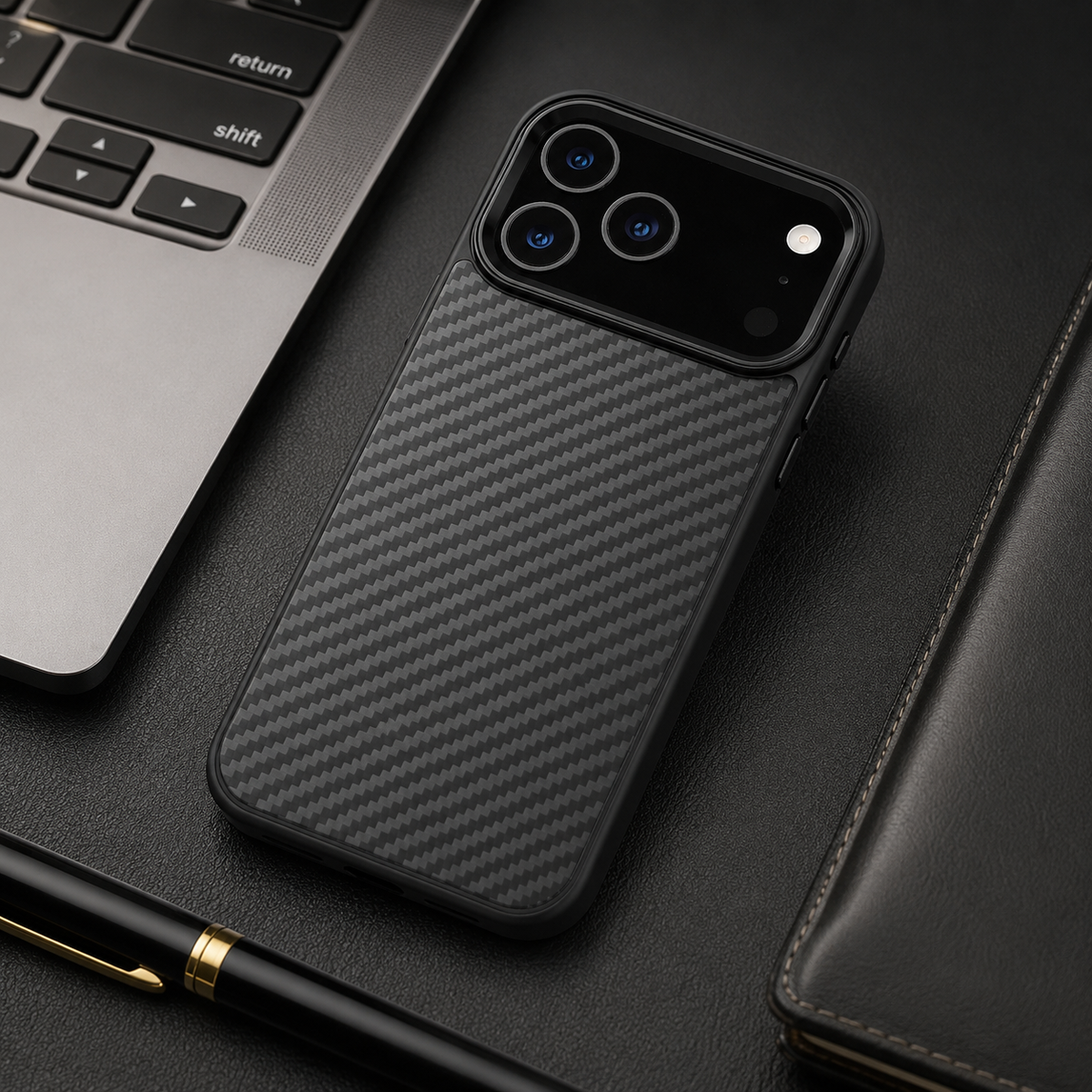 Premium iPhone Case MagSafe Aramid Fiber Ultra Thin Magnetic Protective Cover Full Coverage Anti Scratch Lightweight Non Slip Wireless Charging Slim