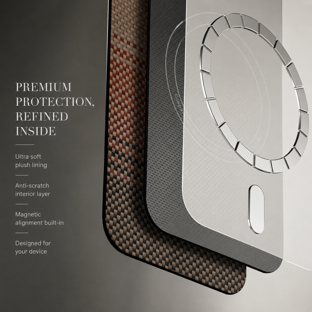 Premium iPhone Case MagSafe Aramid Fiber Ultra Thin Magnetic Protective Cover Matte Anti Scratch Anti Fingerprint Non Slip Camera Screen Full Coverage