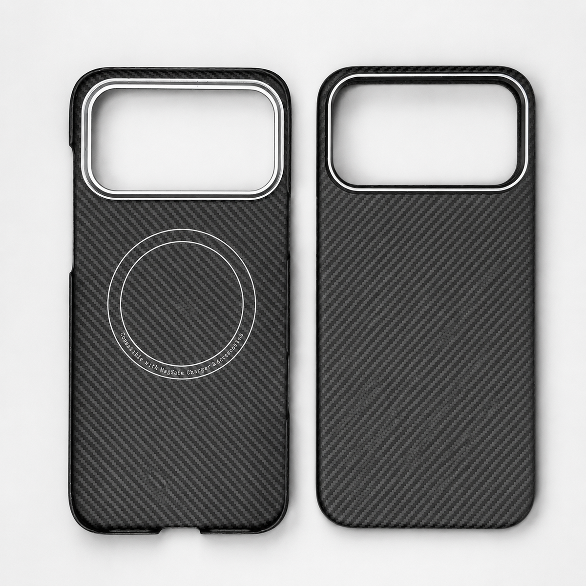 Premium iPhone Case MagSafe Carbon Fiber Aramid Protective Cover Ultra Thin Shockproof Matte Anti Fingerprint Anti Scratch Non Slip Lightweight Full Coverage