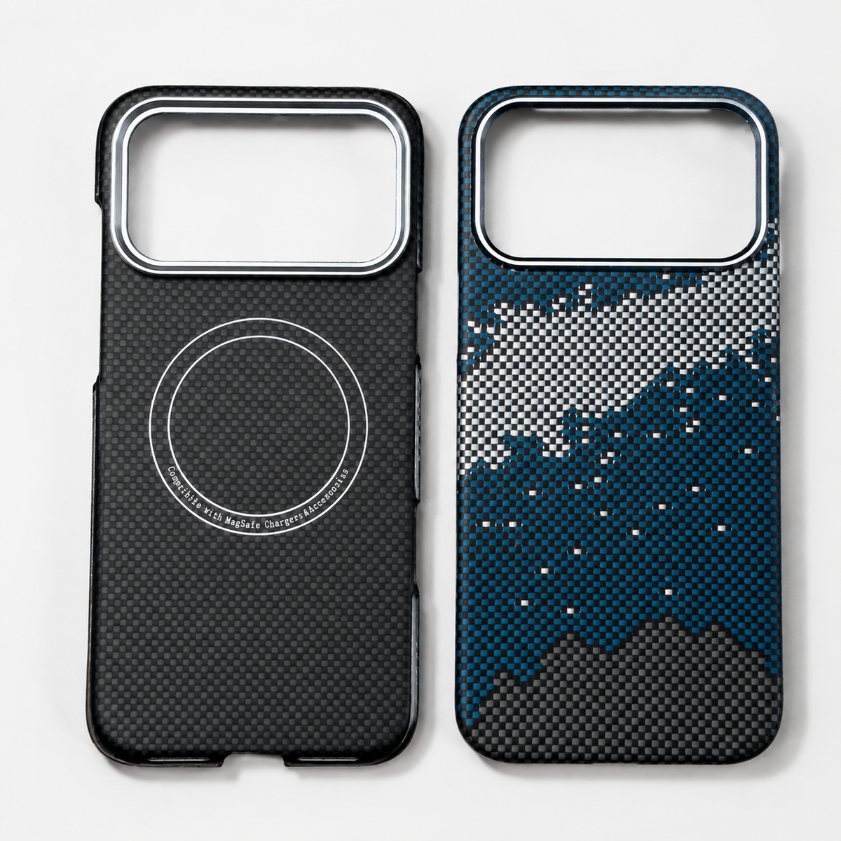 Premium iPhone Case MagSafe Carbon Fiber Aramid Protective Cover Ultra Thin Shockproof Matte Anti Fingerprint Anti Scratch Non Slip Lightweight Full Coverage