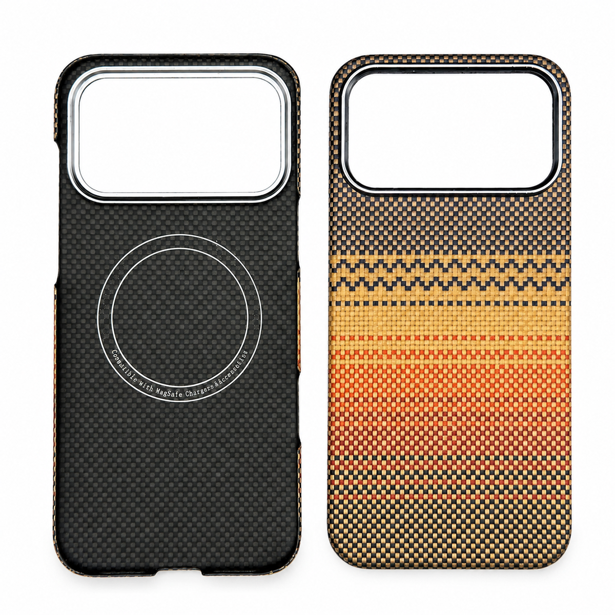 Premium iPhone Case MagSafe Carbon Fiber Aramid Protective Cover Ultra Thin Shockproof Matte Anti Fingerprint Anti Scratch Non Slip Lightweight Full Coverage