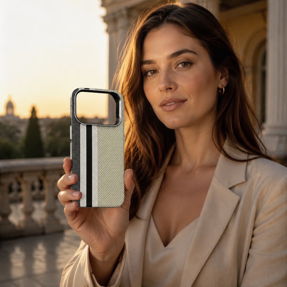Premium iPhone Case MagSafe Carbon Fiber Armor Ultra Thin Magnetic Hard PC Protective Cover Alloy Camera Lens Anti Scratch Slim Wireless Charging Case