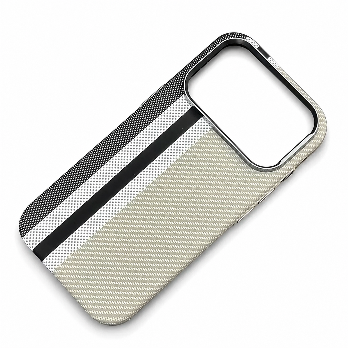 Premium iPhone Case MagSafe Carbon Fiber Armor Ultra Thin Magnetic Hard PC Protective Cover Alloy Camera Lens Anti Scratch Slim Wireless Charging Case