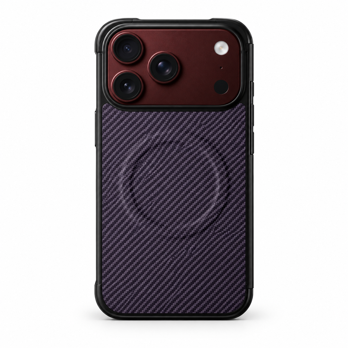 Premium iPhone Case MagSafe Carbon Fiber Magnetic Tempered Glass Shockproof Soft TPU Anti Scratch Non Slip Lightweight Foldable Protective Cover Case