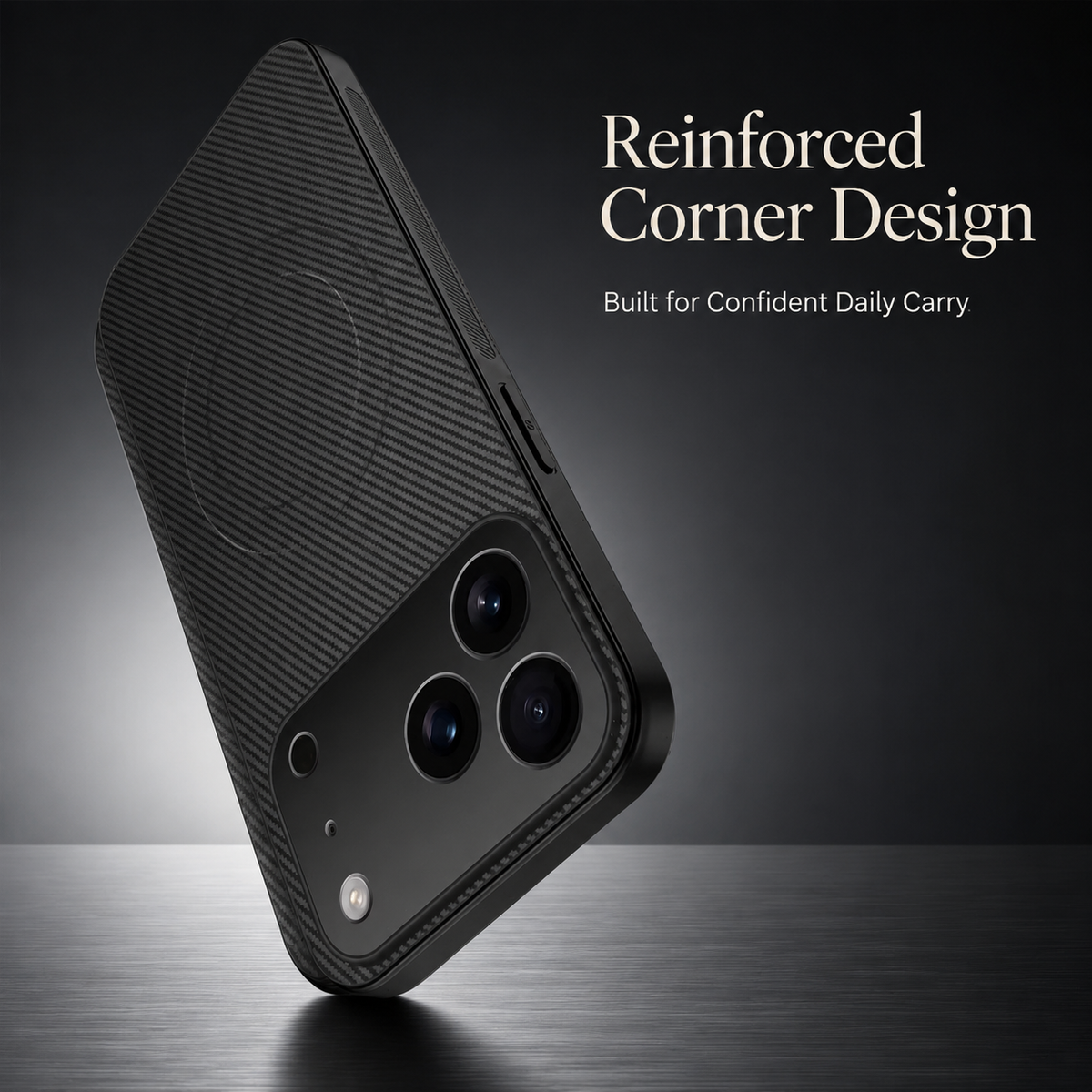 Premium iPhone Case MagSafe Carbon Fiber Ultra Thin Magnetic Shockproof Protective Cover Anti Scratch Lightweight Non Slip Reinforced Slim Rugged Armor