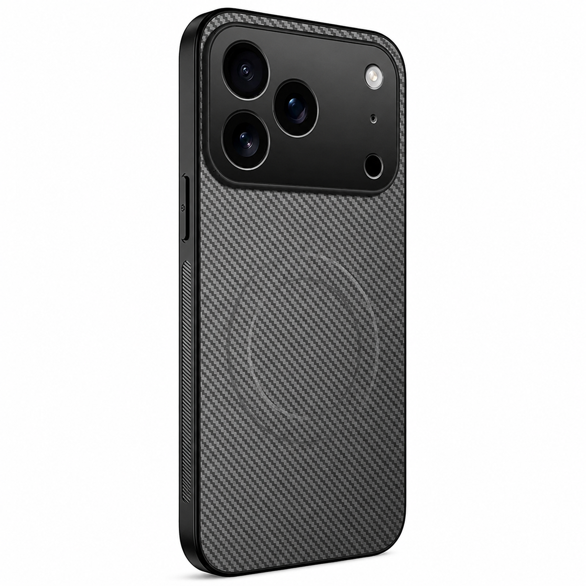 Premium iPhone Case MagSafe Carbon Fiber Ultra Thin Magnetic Shockproof Protective Cover Anti Scratch Lightweight Non Slip Reinforced Slim Rugged Armor