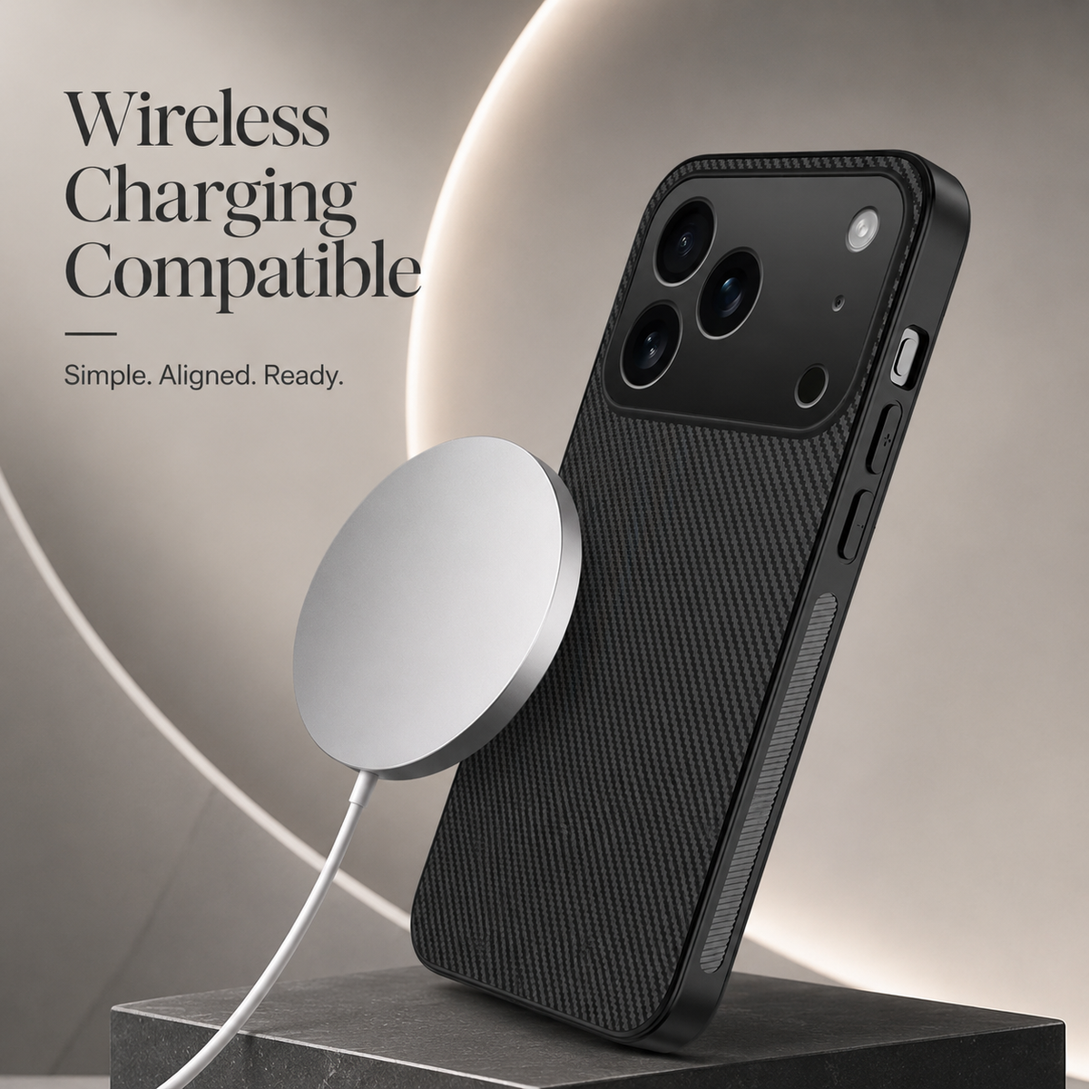 Premium iPhone Case MagSafe Carbon Fiber Ultra Thin Magnetic Shockproof Protective Cover Anti Scratch Lightweight Non Slip Reinforced Slim Rugged Armor