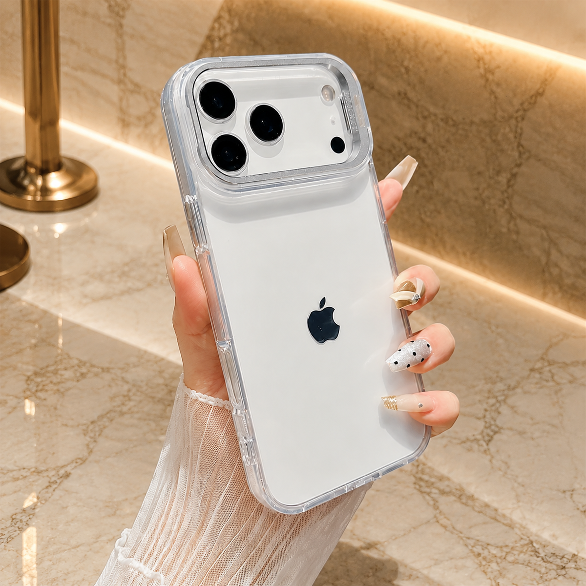 Premium iPhone Case MagSafe Clear Magnetic Shockproof Protective Cover Camera Lens Kickstand Hard PC TPU Bumper Anti Scratch Slim Reinforced Transparent