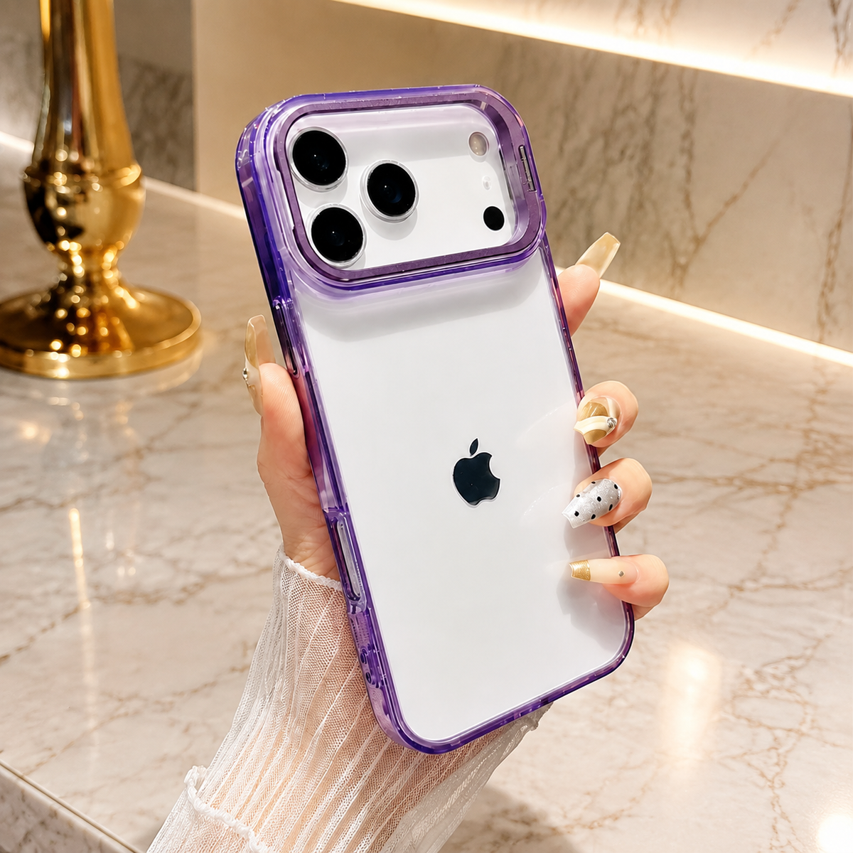 Premium iPhone Case MagSafe Clear Magnetic Shockproof Protective Cover Camera Lens Kickstand Hard PC TPU Bumper Anti Scratch Slim Reinforced Transparent