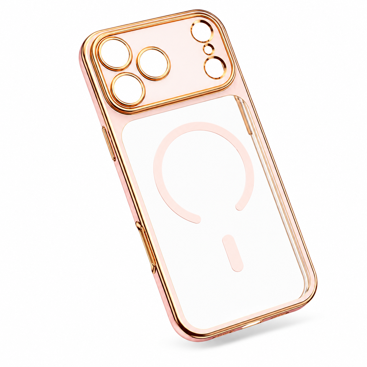 Premium iPhone Case MagSafe Clear Magnetic Soft PC TPU Protective Cover Plating Lightweight Transparent Shockproof Slim Wireless Charging Full Coverage Case