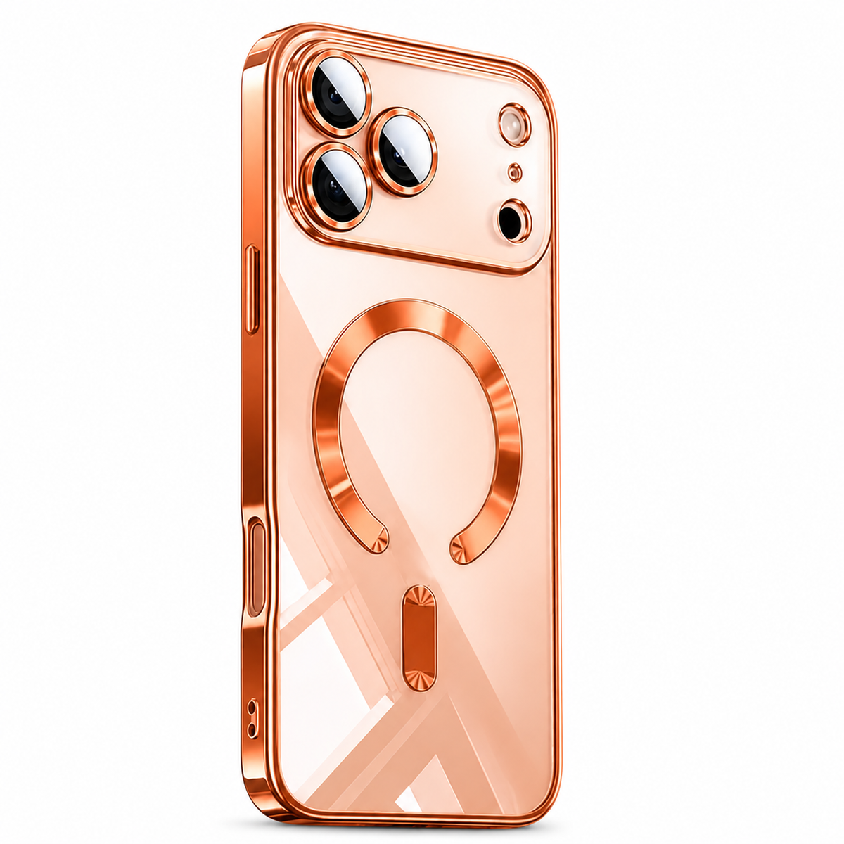 Premium iPhone Case MagSafe Clear Plating Magnetic Soft TPU Camera Lens Protection Shockproof Anti Scratch Non Slip Lightweight Protective Bumper Cover